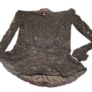 Material Girl top laced  Black Size small coquette baddie